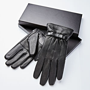Magnet 3Pagen Dámske kožené rukavice čierna S