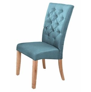 Jedálenská stolička Atena modrá/natural