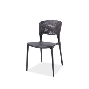 SAXO plastová stolička, čierna