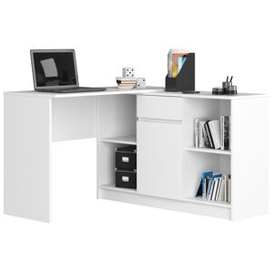 Dizajnový písací stôl CASPER, biely
