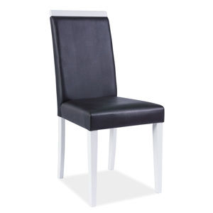 Jedálenská stolička KD-77, biela/čierna