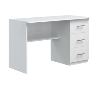 JONAS PC stolík E4-biele drevo-pravý