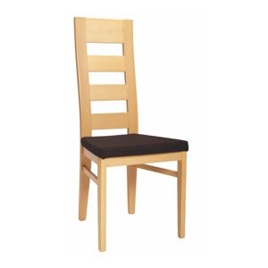 Drevená stolička FALCO s čalúneným sedadlom