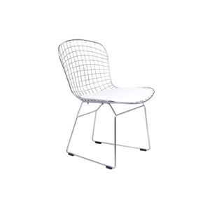 ALFINO jedálenská stolička, chróm/biela