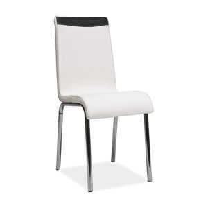 Jedálenská stolička HK-161, biela/čierna