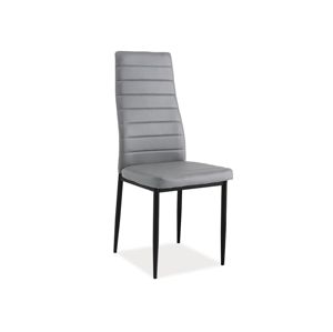 Jedálenská stolička VERME, šedá/čierna