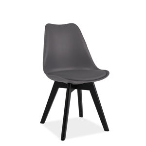 CRIS II jedálenská stolička, čierna/sivá