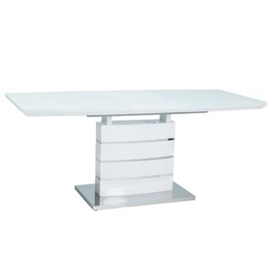 DAVINCI jedálenský stôl 140x80 cm, biely lesk