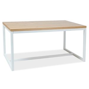 ROSAL jedálenský stôl 180x90 cm (biely), prír.dýha