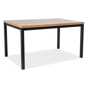 ROMANO 120, jedálenský stôl - masív, dub, čierna