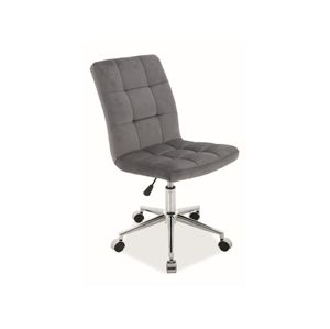 K-020 kancelárska stolička, šedý zamat