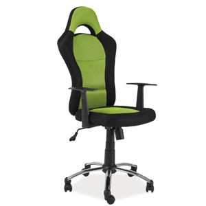 K-039 kancelárske kreslo, čierna/zelená