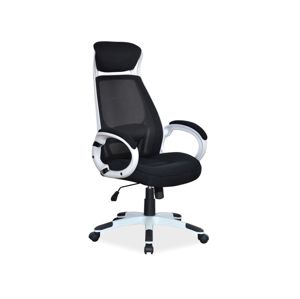 K-409 kancelárske kreslo, čierno-biele