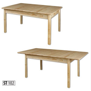 ST102 Jedálenský stôl rozkladací 180, prírodná borovica