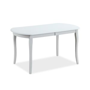CASTELINO rozkladací jedálenský stôl 120x80 cm, biely matný