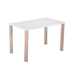 >> ALPINE jedálenský stôl biela+dub sonoma