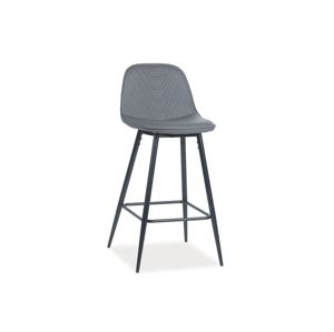 TEODOR barová stolička, sivá