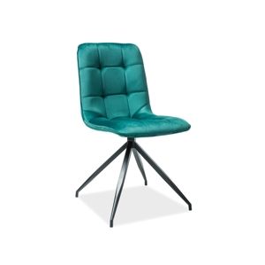 >> TEXAS jedálenská stolička, zelený zamat