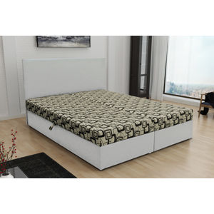 FORD čalúnená posteľ 140 Dolaro 511, biela/siena 555