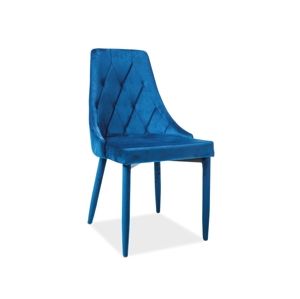 TRIXIE jedálenská stolička, modrý zamat