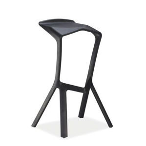 Barová stolička FOLT, čierna